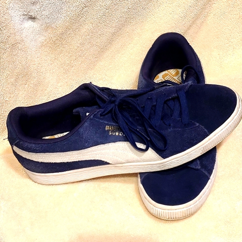 Blue Puma Suede Classics